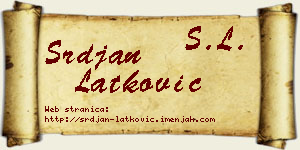 Srđan Latković vizit kartica